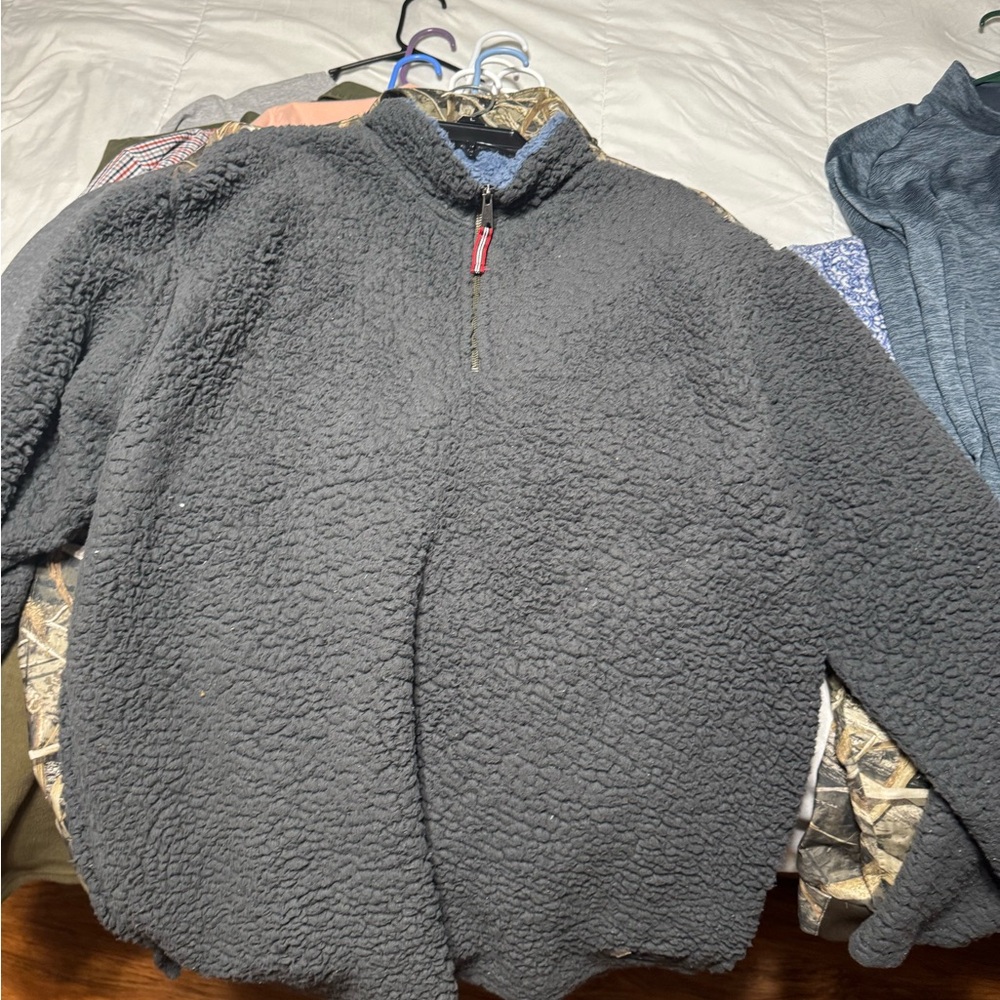 Southern Marsh Gray Fleece Men's Sweater